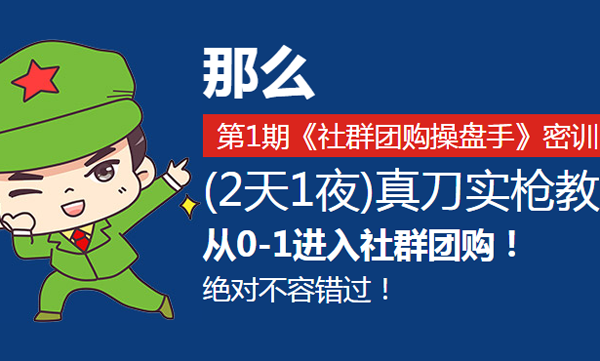 孟欣教你做社群团购：从0到1《社群团购总裁班》