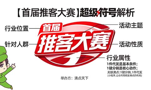 首届推客大赛LOGO发布，关注推客大赛小程序报名