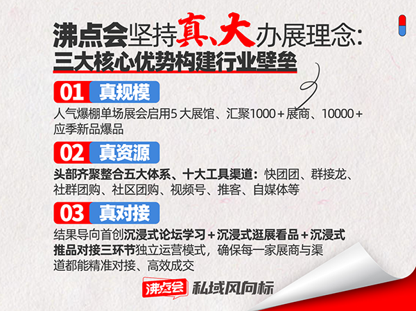 沸点会：私域电商风向标，十二年领航私域爆品展会，让好货链接全国